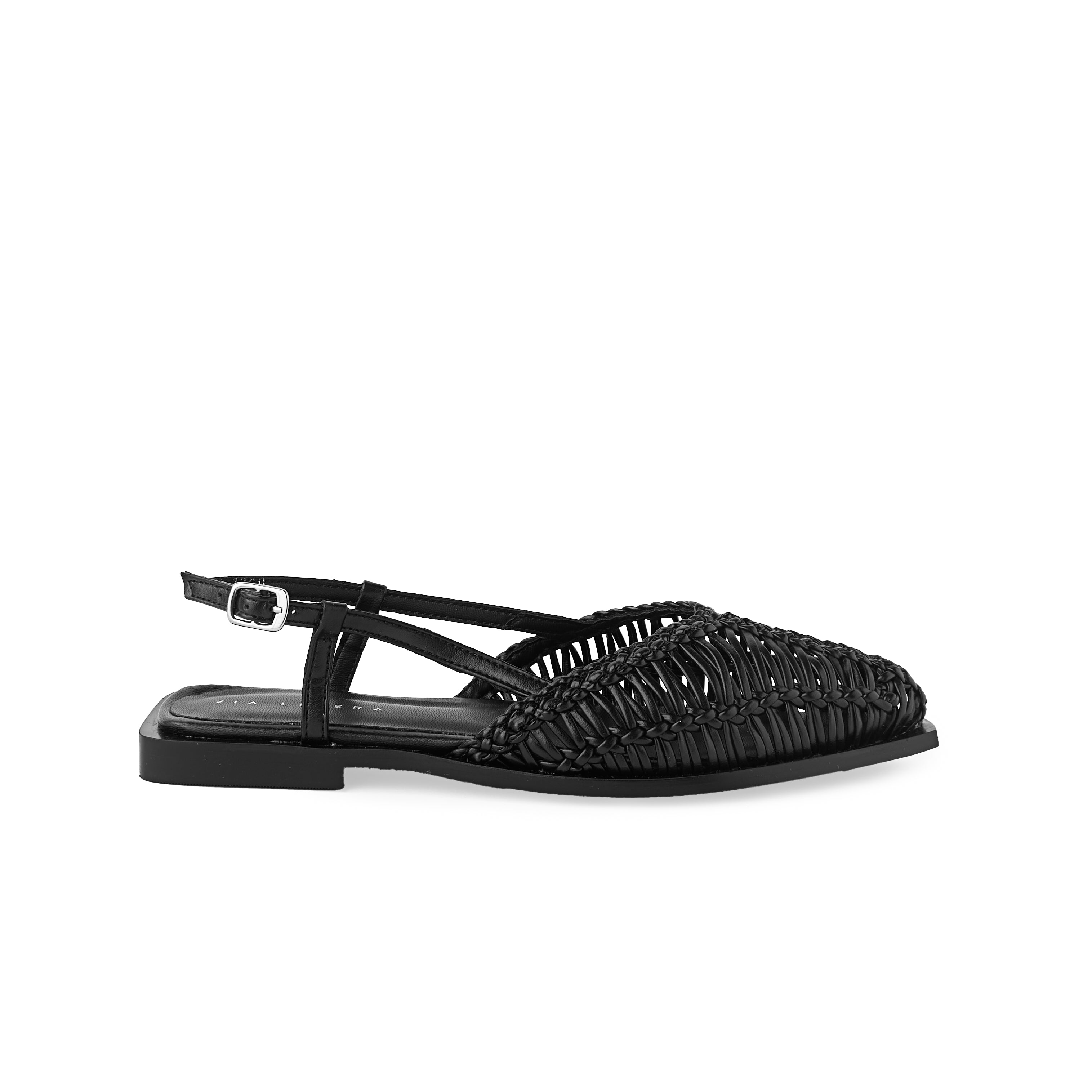 Flat AURORA piel negro