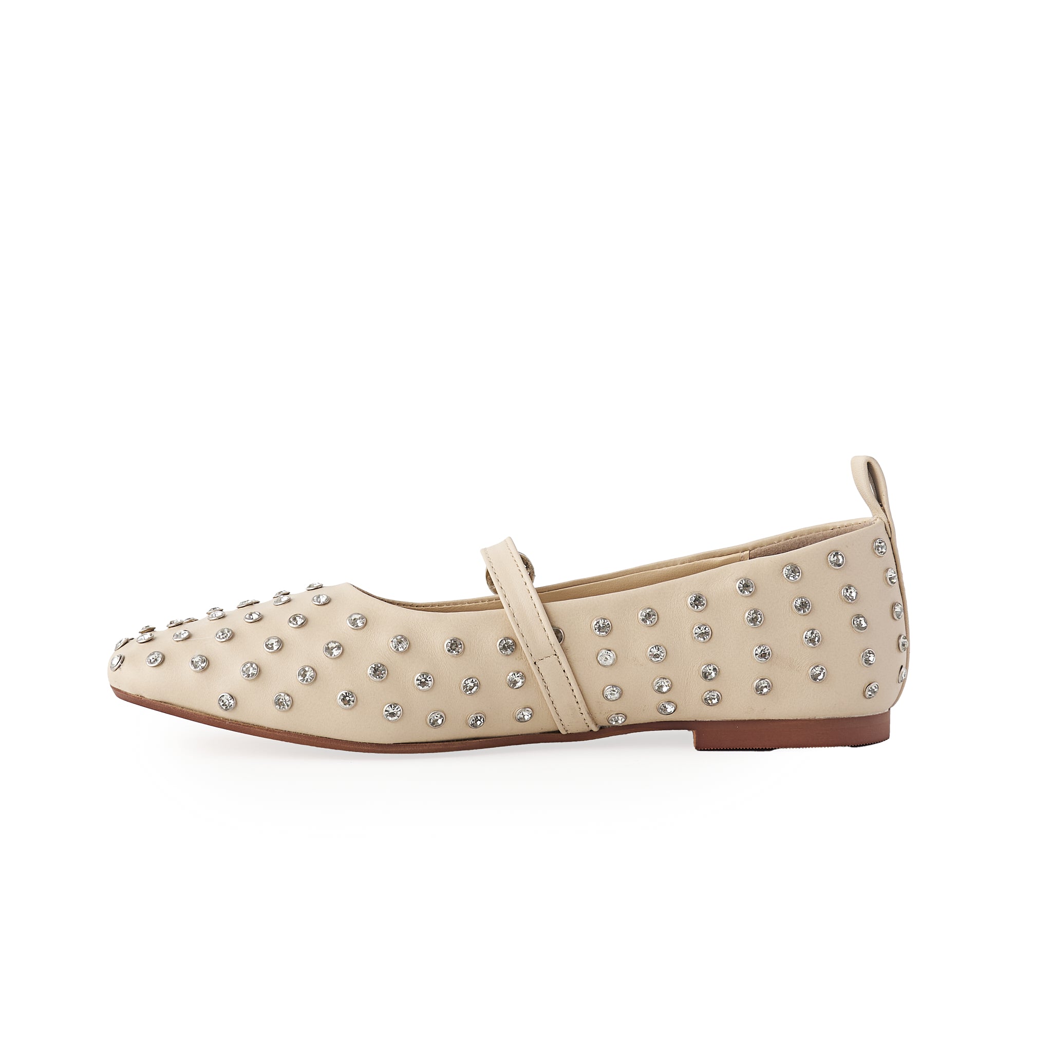 Flat EMILY piel beige