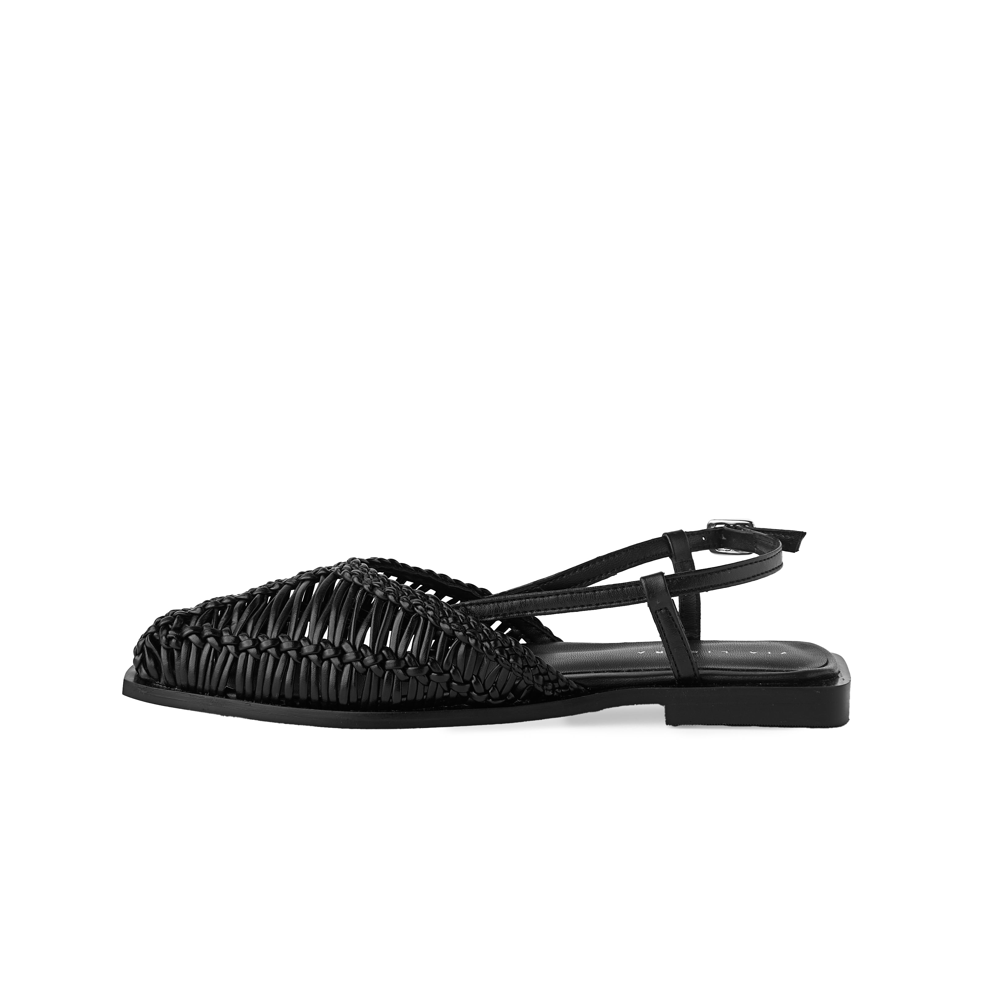 Flat AURORA piel negro