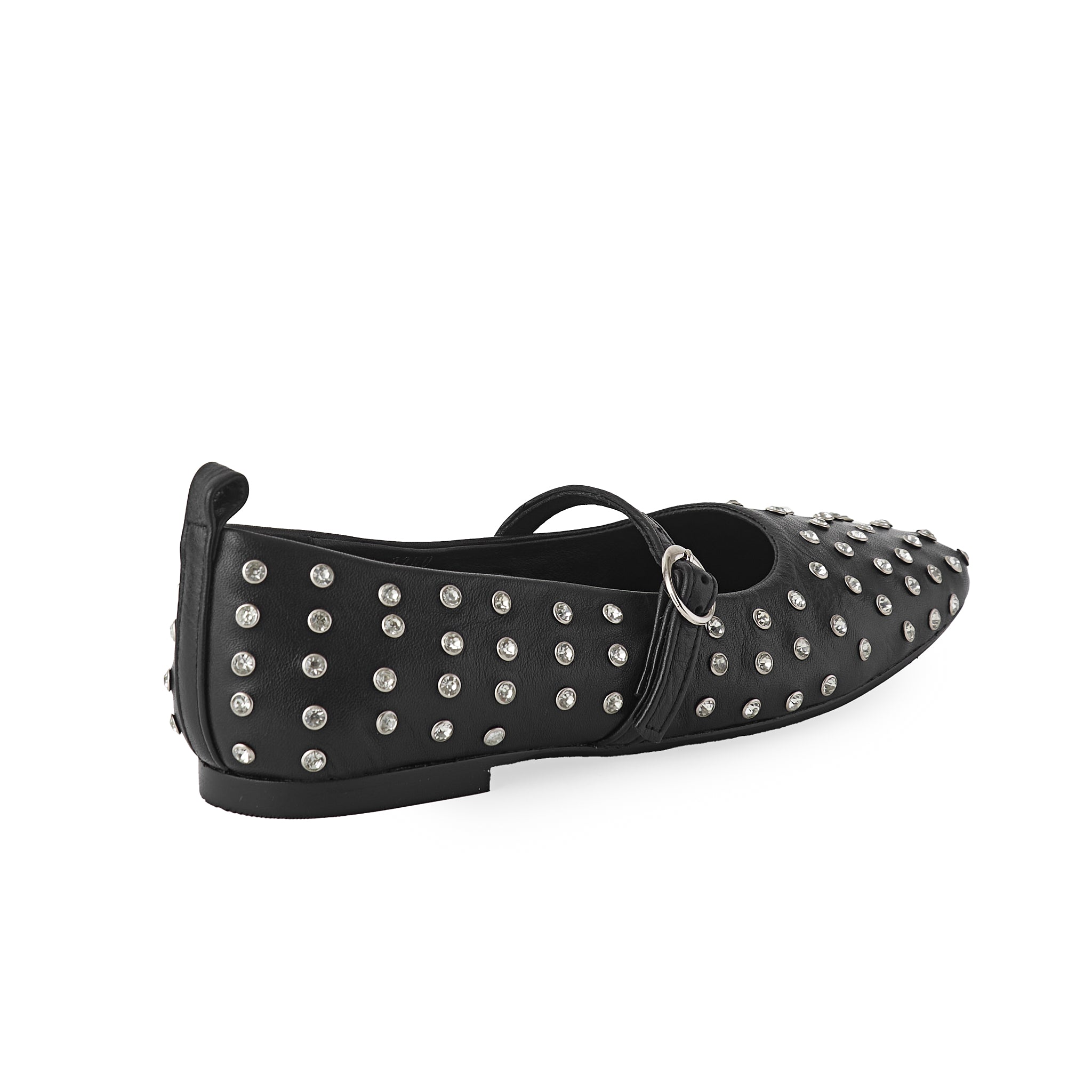 Flat EMILY piel negro